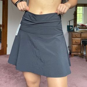 athleta navy tennis skirt!